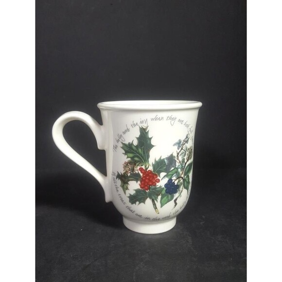 The Holly and The Ivy Christmas mug Portmeirion Christmas dinnerware coffee cup - Picture 2 of 9